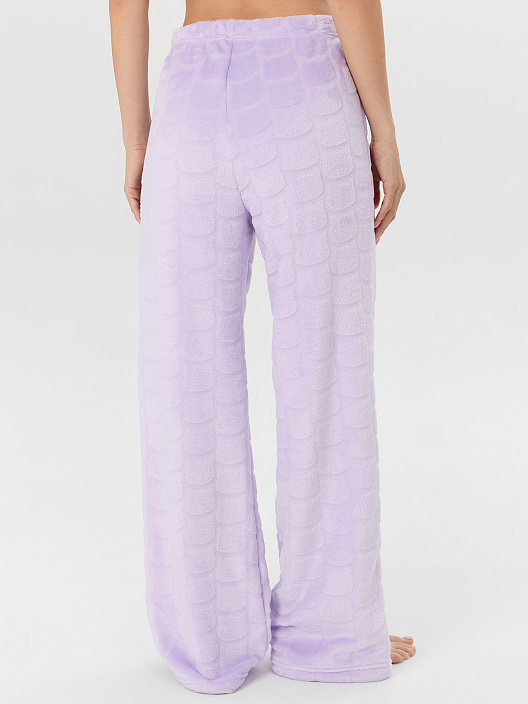 Брюки домашние женские лиловые - 3