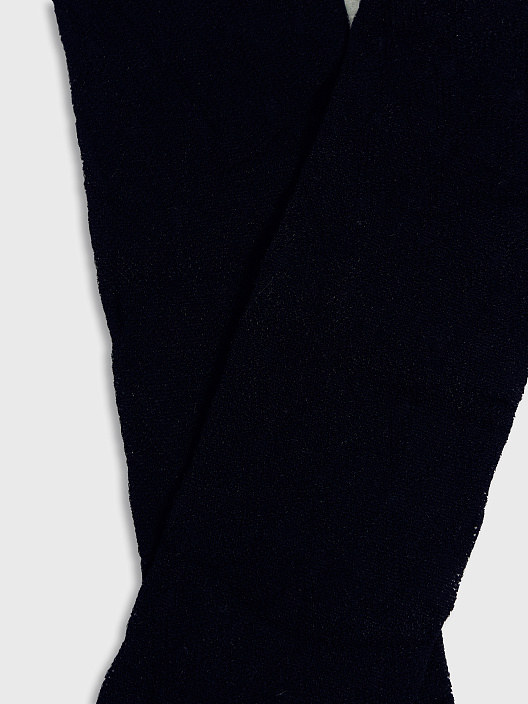 Носки женские капроновые черные с рисунком в виде ромбов - 4