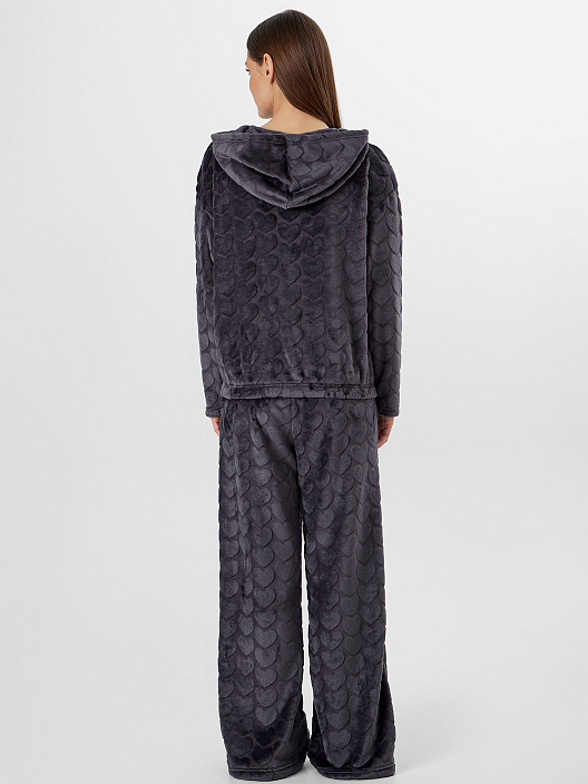 Худи домашнее женское с меховым ворсом - 5